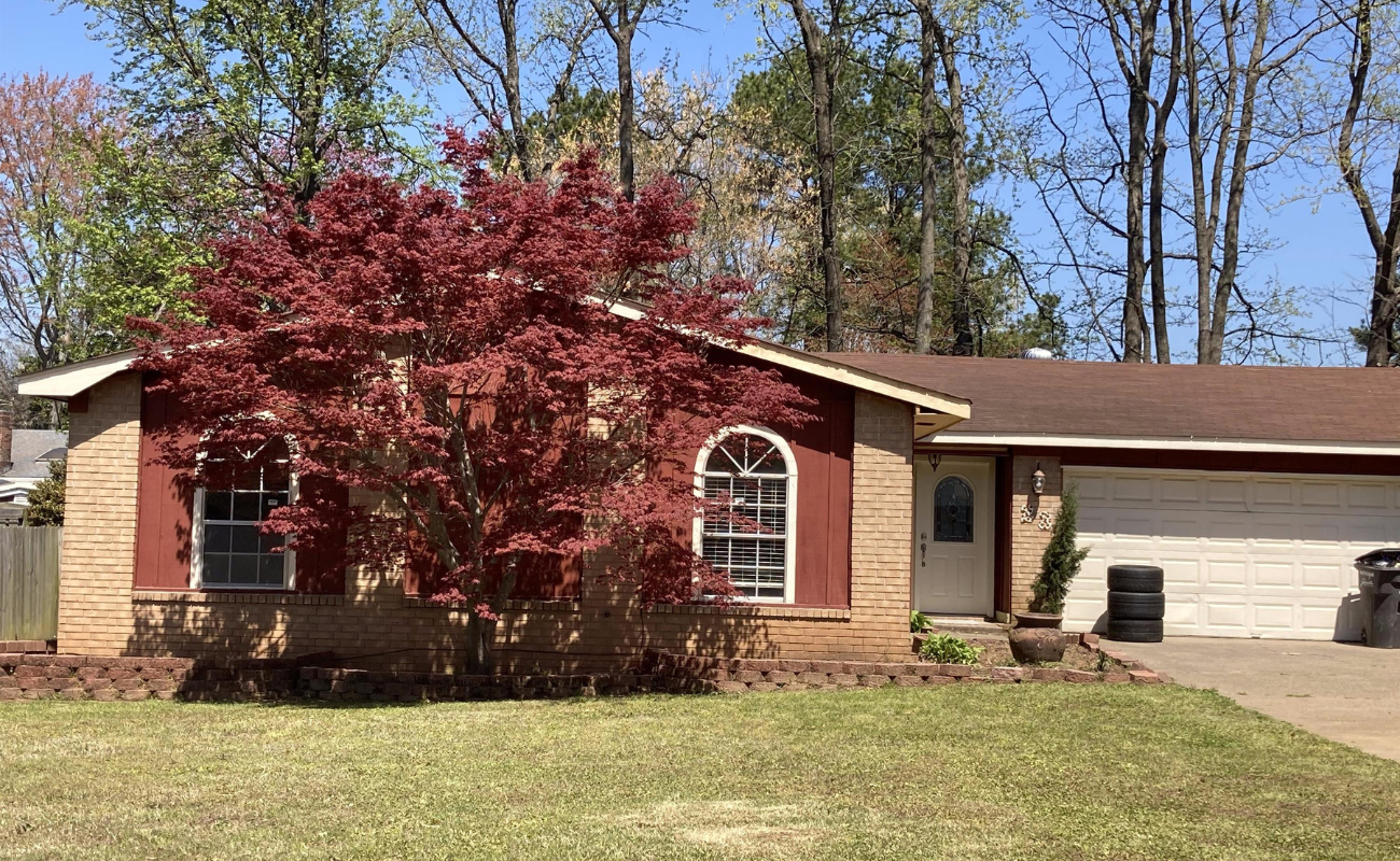 Exterior of Jacksonville AR rental property