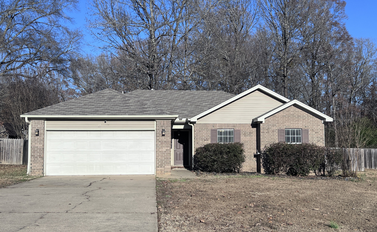 Exterior of Jacksonville AR rental property